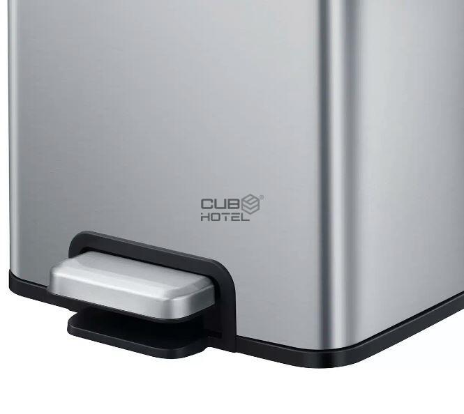 Papelera con Pedal 12L Acero Inoxidable EKO Madison